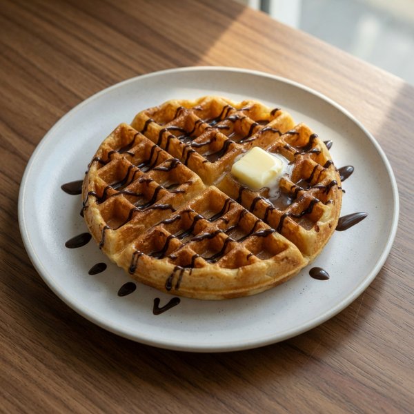 Waffle — Life Kitchen & Bar Pamekasan (ilustratif, bukan foto hidangan asli)