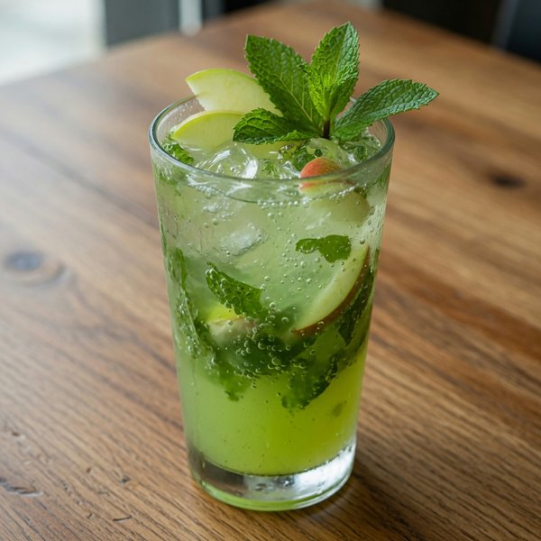 Island Apple Mojito — Life Kitchen & Bar Pamekasan (ilustratif, bukan foto hidangan asli)