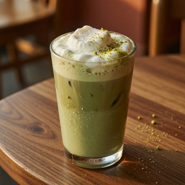 Sea Salt Pistachio Latte — Life Kitchen & Bar Pamekasan (ilustratif, bukan foto hidangan asli)